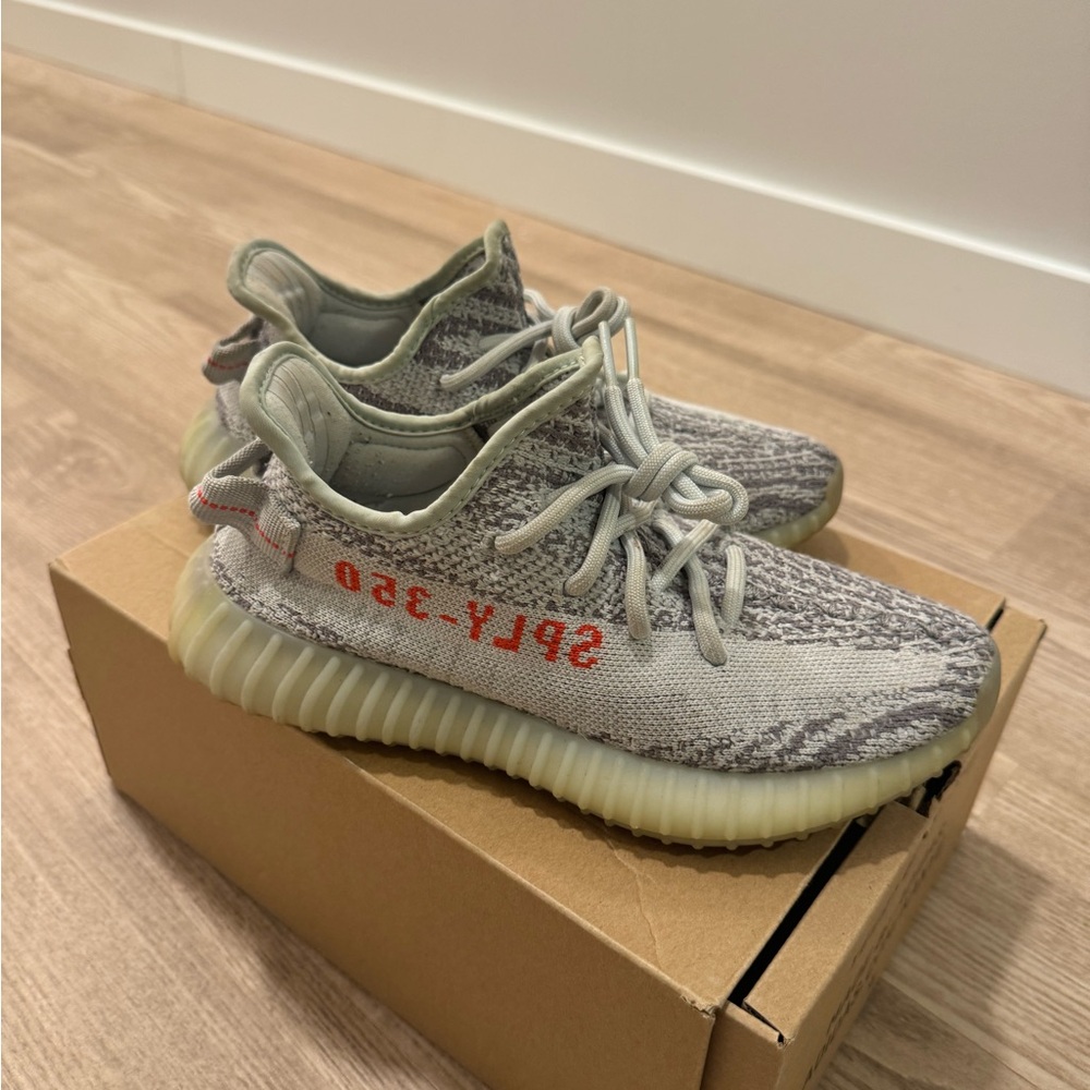 Yeezy boost 350 blue grey size 5